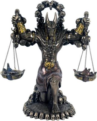 Beeld Anubis Bronskleurig - 22 cm