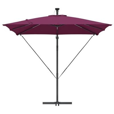 Cantilever Banana Parasol Bordeauxrood 249 x 249 x 250 cm
