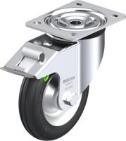 Blickle L-VW 162R-FI Zwenkwiel met rem Wieldiameter: 160 mm Draagvermogen (max.): 70 kg 1 stuk(s) - thumbnail