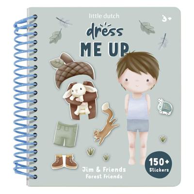 Little Dutch dress up stickerboek jim forest friends