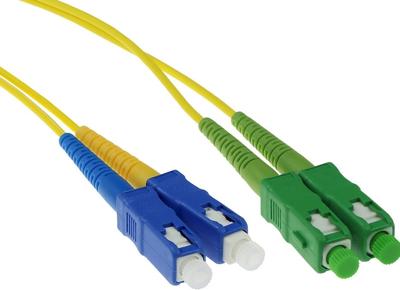 ACT RL3801 Glasvezel patchkabel Duplex LSZH Singlemode SC/APC-SC/UPC 9/125 OS2 - 1 meter