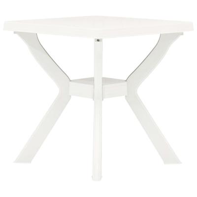VidaXL Bistrotafel 70x70x72 cm kunststof wit
