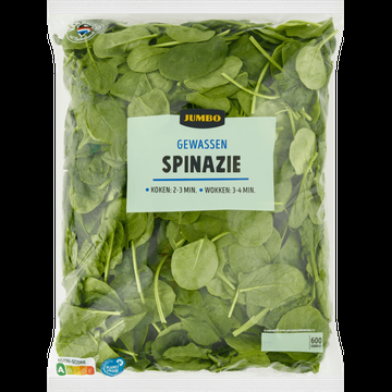 Jumbo Gewassen Spinazie 600 g