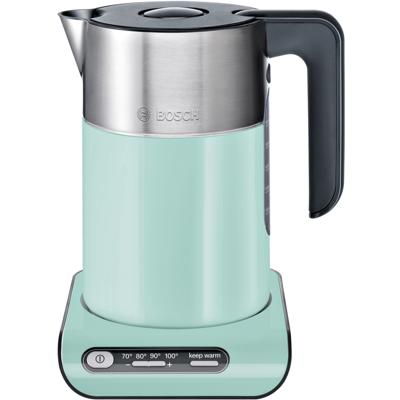 Bosch TWK8612P waterkoker 1,5 l 2000 W Zwart, Grijs, Turkoois Bosch TWK8612P waterkoker 1,5 l 2000 W Zwart, Grijs, Turkoois