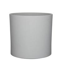 Mica Decorations bloempot Era rond 32.5x31cm lichtgrijs mat - thumbnail