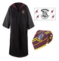 Harry Potter  Robe, Nectie & Tattoo Set Gryffindor Size XS - thumbnail