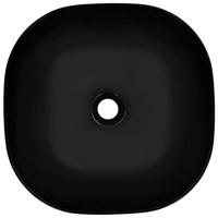 Wastafel 42,5x42,5x14,5 cm keramiek zwart - thumbnail