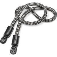 Leica 14719 Carrying Strap, round braided rayon & leather cord, black / white - thumbnail
