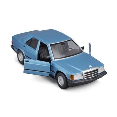 Bburago Mercedes 190E 1987, blau 1:24 Auto Bburago Mercedes 190E 1987, blau 1:24 Auto