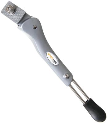 Atranvelo zijstandaard "stylo adjustable" kickstand at.velo stylo adj.24-28" sil.