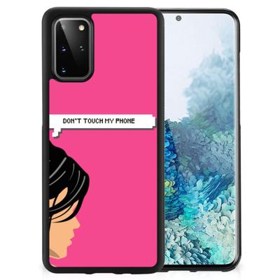 Samsung S20 Plus TPU Hoesje Woman Don't Touch My Phone Samsung S20 Plus TPU Hoesje Woman Don't Touch My Phone