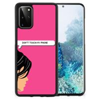 Samsung S20 Plus TPU Hoesje Woman Don't Touch My Phone - thumbnail