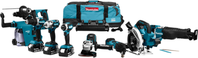 Makita dlx8026tw1 18v combiset voor (slag)schroeven, (klop)boren, slijpen, zagen en monteren met multitool 5,0 ah accu's (3 st.) - dlx8026tw1 Makita dlx8026tw1 18v combiset voor (slag)schroeven, (klop)boren, slijpen, zagen en monteren met multitool 5,0 ah accu's (3 st.) - dlx8026tw1