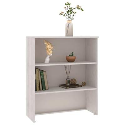 Opzetkast HAMAR 85x35x100 cm massief grenenhout wit