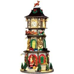 Lemax christmas clock tower bewegend kersthuisje 2014