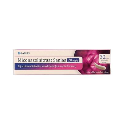 Sanias Miconazolnitraat 20mg creme 30 Gram