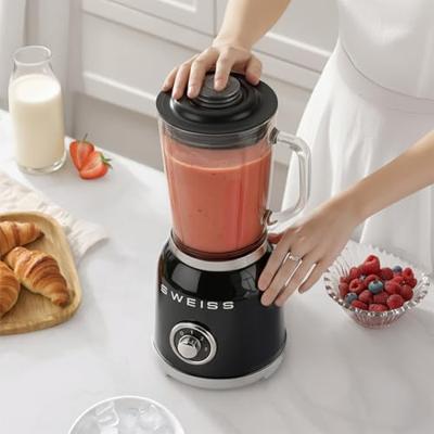 Vintage blender - SWEISS - MXV9 - 1,5 L - Zwart