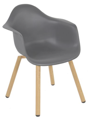 Lesli Living Montreux tuinstoel zwart|naturel Lesli Living Montreux tuinstoel zwart|naturel