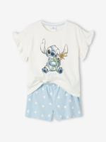 Tweekleurige pyjashort meisjes Disney® Lilo en Stitch grijsblauw - thumbnail