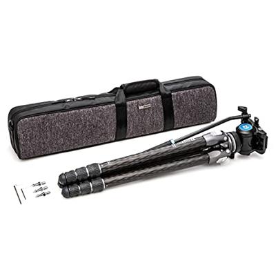 Benro Tortoise Carbon Statief met S4PRO videokop 34C leveling base Benro Tortoise Carbon Statief met S4PRO videokop 34C leveling base