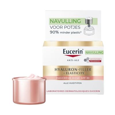 Eucerin Hyaluron-Filler + Elasticity Dagcrème Rose SPF30 Navulling 50ml Eucerin Hyaluron-Filler + Elasticity Dagcrème Rose SPF30 Navulling 50ml