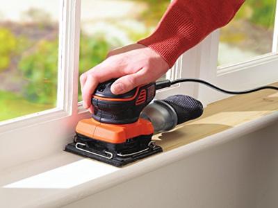 BLACK+DECKER KA450 220W 1/4 vel Vlakschuurmachine | 1x Schuurgaas | Stofopvangzak - KA450-QS