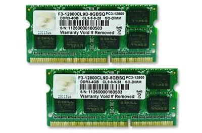 G.Skill 8GB DDR3-1600 SQ geheugenmodule 2 x 4 GB 1600 MHz