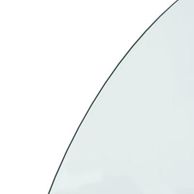 VidaXL Glasplaat voor open haard halfrond 1000x500 mm - thumbnail