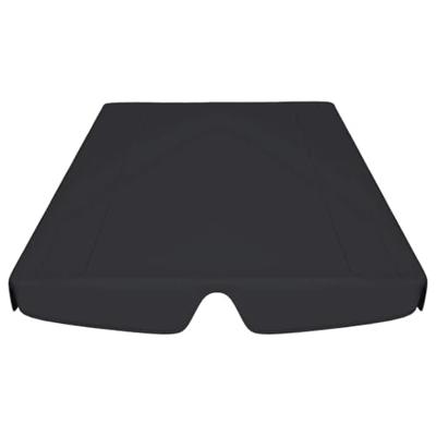 Vervangingsluifel voor schommelbank 150/130x70/105 cm zwart