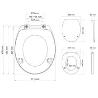 Tiger Comfort Care Toiletbril met deksel Duroplast Wit 250950646 - thumbnail