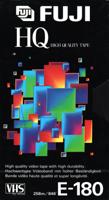 VHS videoband Fuji HQ 3-uurs E180 (1 band) - thumbnail