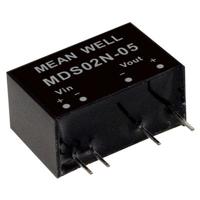 MEAN WELL MDS02L-05 DC/DC-convertermodule 400 mA 2 W Aantal uitgangen: 1 x Inhoud 1 stuk(s) - thumbnail