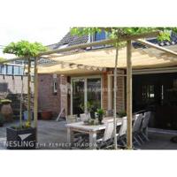 Nesling Coolfit harmonica schaduwdoek gebroken wit 2.9 x 4 meter - thumbnail