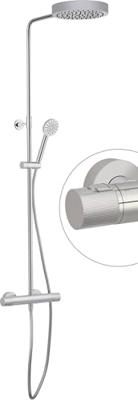 Ben Engraved Line regendoucheset Ø25cm chroom