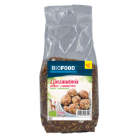 Biofood Lijnzaadmix pitten cranberry bio 250 Gram - thumbnail