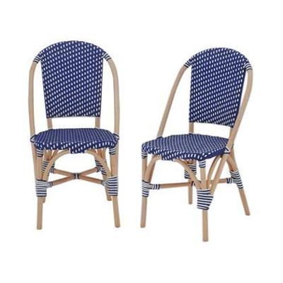 sweeek - Rotan en poly rotan bistrostoel (set van 2) sweeek - Rotan en poly rotan bistrostoel (set van 2)