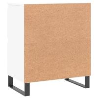 Dressoir 60x35x70 cm bewerkt hout wit - thumbnail