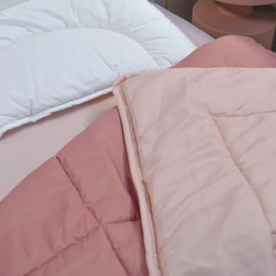 Babydekbed met twee kleuren, omkeerbaar rozen
