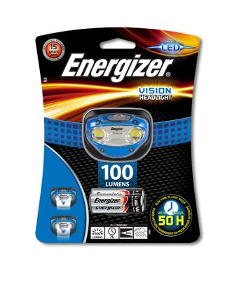 Energizer Vision HL Hoofdlamp LED werkt op batterijen 100 lm 50 h