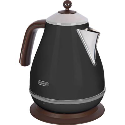 Bollitore - DELONGHI - KBOV2001.BK - 2000 W - 1,7 L - Nero opaco / Cioccolato