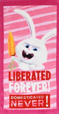 Universal strandlaken The Secret Life of Pets roze junior 70 x 140 cm