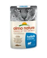Almo Nature Sterilised met kabeljauw natvoer kat (70 g) 60 x 70 g - thumbnail