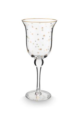 Pip Studio Wijnglas Sterren Goud 390ml Pip Studio Wijnglas Sterren Goud 390ml