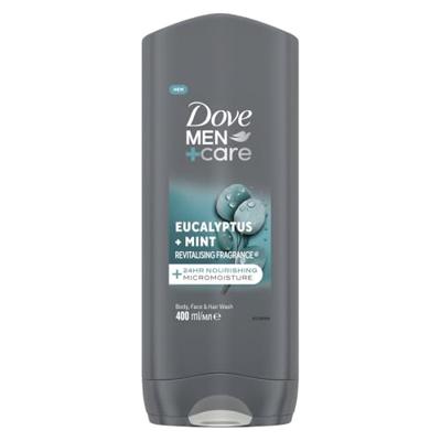 Dove Men +Care Body Face & Hair Wash Eucalyptus + Mint Dove Men +Care Body Face & Hair Wash Eucalyptus + Mint