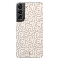 Samsung Galaxy S22 shockproof hoesje - Ivory abstraction - thumbnail
