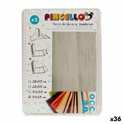 Zelfklevende boekomslag Pincello Transparant 1 x 31 x 53 cm (36 Stuks)