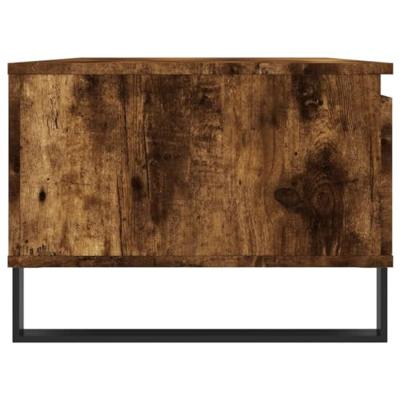 Salontafel 90x50x36,5 cm bewerkt hout gerookt eikenkleurig