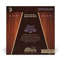 D&apos;Addario Nickel Bronze Custom Light akoestische gitaarsnaren - thumbnail