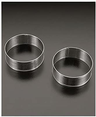 Metaltex Bakringen 8.5x3.2 cm 2 Stuks RVS