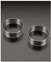 Metaltex Bakringen 8.5x3.2 cm 2 Stuks RVS - thumbnail